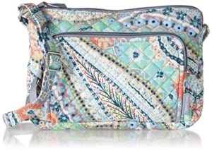 vera bradley women’s cotton little hipster crossbody purse with rfid protection, citrus paisley – recycled cotton, one size