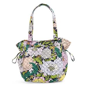 vera bradley women’s cotton glenna satchel purse, bloom boom – recycled cotton, one size
