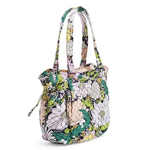 Vera Bradley Women's Cotton Glenna Satchel Purse, Bloom Boom - Recycled Cotton, One Size