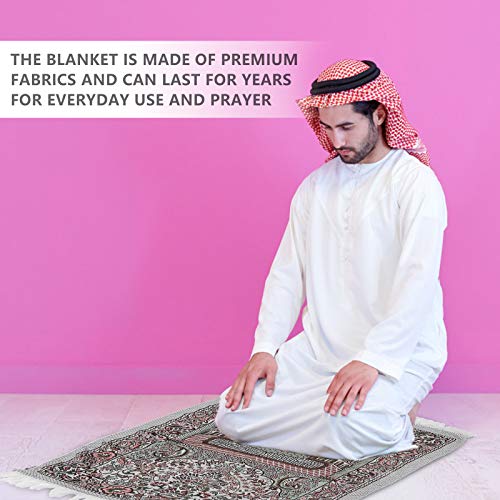 ABOOFAN 1 Pc Muslim Prayer Mat Mosque Comfortable Prayer Rug Portable Prayer Rug