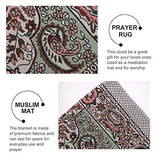 ABOOFAN 1 Pc Muslim Prayer Mat Mosque Comfortable Prayer Rug Portable Prayer Rug