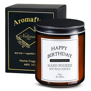 aromaflare scented candle birthday gifts for women unique bday gift for mom best friend coworker relaxation aromatherapy present stress relief jar candles