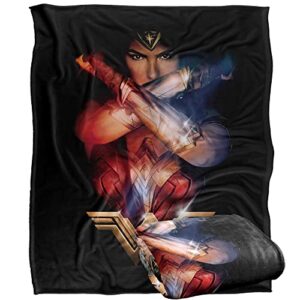 wonder woman arms crossed silky touch super soft throw blanket 50″ x 60″