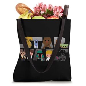 Star Wars Logo Kawaii Multi-Character Cute Tote Bag