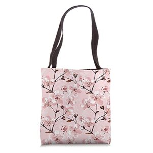 pink floral pink cherry blossom tree washington d.c. japan tote bag