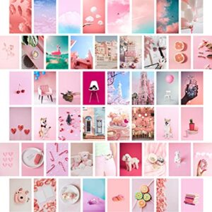 Pink Wall Collage Kit, Bedroom Wall Decor, Photo Collage Kit for Wall Aesthetic, Wall Collage Kit Aesthetic Pictures, Wall Decor Aesthetic, Pink Wall Decor, Wall Collage Kit, 4x6 inch