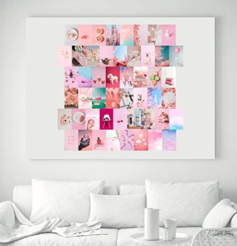 Pink Wall Collage Kit, Bedroom Wall Decor, Photo Collage Kit for Wall Aesthetic, Wall Collage Kit Aesthetic Pictures, Wall Decor Aesthetic, Pink Wall Decor, Wall Collage Kit, 4x6 inch