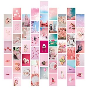 Pink Wall Collage Kit, Bedroom Wall Decor, Photo Collage Kit for Wall Aesthetic, Wall Collage Kit Aesthetic Pictures, Wall Decor Aesthetic, Pink Wall Decor, Wall Collage Kit, 4x6 inch