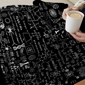 Science Formulas Chalkboard Math Physics Equation Blanket Flannel Throw Lightweight Super Soft Cozy Blankets for Couch Bed Sofa Chair, Gift for Birthday Thanksgiving Christmas 80"x60" for Adult