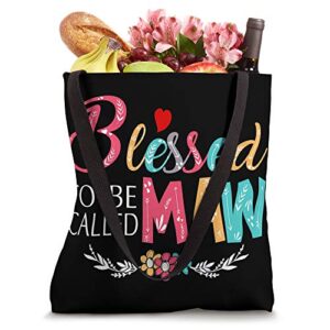 Blessed to be called Maw Colorful-Grandma Gift Tote Bag