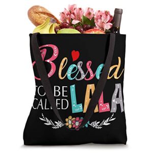 Blessed to be called LaLa Colorful - Grandma Gift Tote Bag