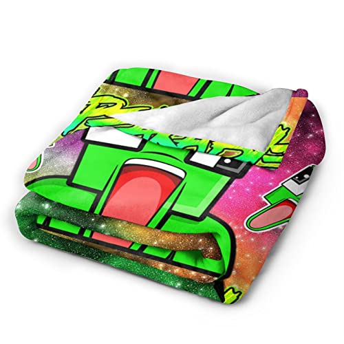 Cartoon Blanket Super Soft Flannel Throw Blanket Cozy Warm Plush Fleece Blanket for Sofa Bed Living Room Color-B 50"X40"