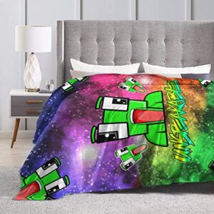 Cartoon Blanket Super Soft Flannel Throw Blanket Cozy Warm Plush Fleece Blanket for Sofa Bed Living Room Color-B 50"X40"