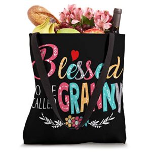 Blessed to be called Granny, Grandma Colorful Tote Bag