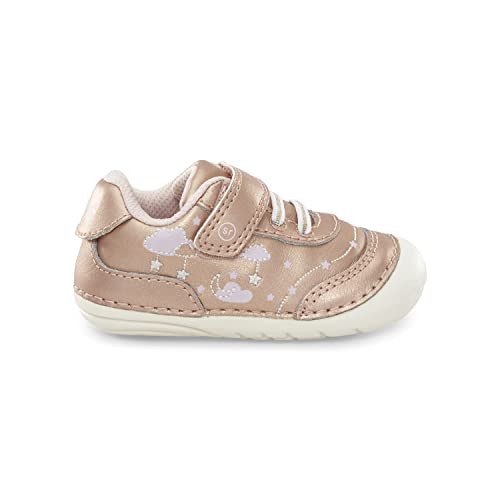 Stride Rite Baby Girls Soft Motion Adalyn First Walker Shoe, Rose Gold, 3 Wide Infant