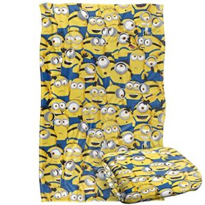 minions blanket, 36″x58″, minion group silky touch super soft throw blanket
