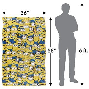 Minions Blanket, 36"x58", Minion Group Silky Touch Super Soft Throw Blanket