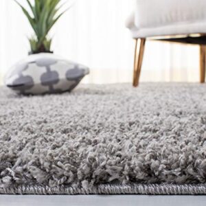 SAFAVIEH Venus Shag Collection 2'7" x 5' Grey VNS520J Solid Non-Shedding Entryway Living Room Foyer Bedroom Kitchen 1.8-inch Thick Accent Rug