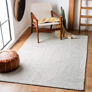 safavieh micro-loop collection 3′ x 5′ light greyivory mlp176f handmade premium wool entryway living room foyer bedroom accent rug