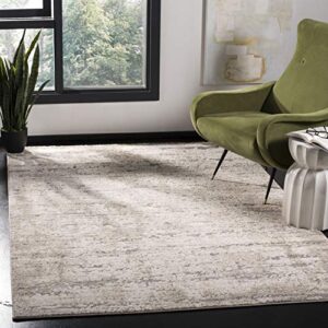 safavieh spirit collection 6’7″ x 9′ taupe/ivory spr126e modern abstract non-shedding living room dining bedroom area rug