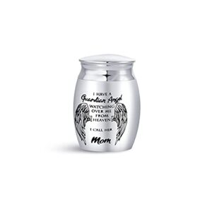 luluadorn mini urn for ashes mother women i have a guardian angel watching over me from heaven i call her mom
