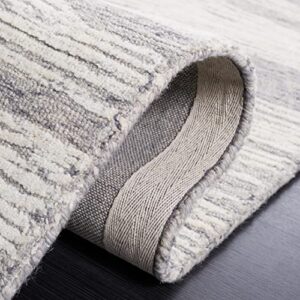 Safavieh Metro Collection 8' x 10' GreyIvory MET995F Handmade Premium Wool Living Room Dining Bedroom Area Rug