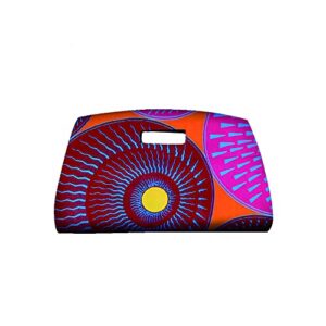 africstyle ankara print clutch multi-colored africa purse african handbag, ankara fabric, african print clutch