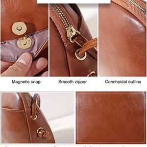 natyrlpog Crossbody Bag for Women Small, Cute Leather MINI Shoulder Purses, Fashion Messenger Phone Bag (brown)