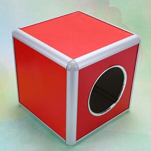 NUOBESTY 20CM Lottery Lucky Box Square Raffle Ball Game Box Multifunctional Storage Ticket Box Card Bonus Ball Storage Container