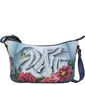 anuschka handbags everyday shoulder hobo – 670 swan song one size