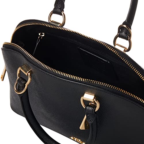 Coach Katy Satchel In Signature Canvas (Black)