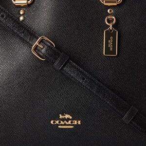 Coach Katy Satchel In Signature Canvas (Black)