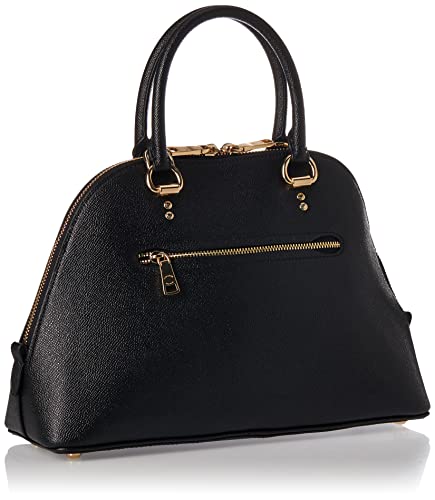 Coach Katy Satchel In Signature Canvas (Black)