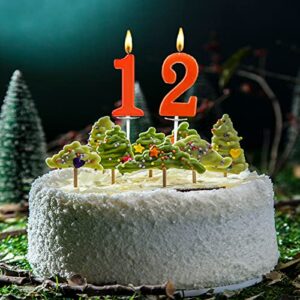 10 Count Number Candles Birthday, Cake Candles Colourful Birthday Cake Candles for Kids Adults, Number 0-9 Cake Topper Decoration for Birthday Wedding Anniversary Party Celebration