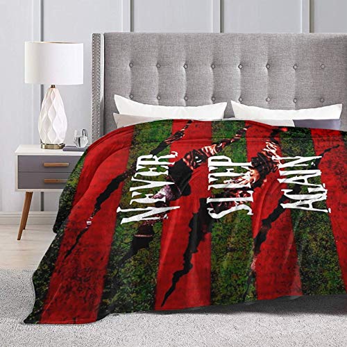 Needlove Ultra Soft Flannel Fleece Blanket Freddy Krueger Never Sleep Again Stylish Bedroom Living 60"x50" Room Sofa Warm Blanket for Adult