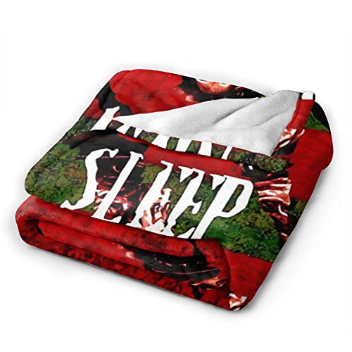 Needlove Ultra Soft Flannel Fleece Blanket Freddy Krueger Never Sleep Again Stylish Bedroom Living 60"x50" Room Sofa Warm Blanket for Adult