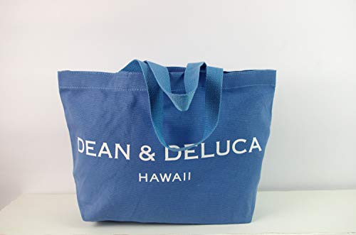 GlobalEdge Dean & Deluca Hawaii Blue Canvas Tote Shoulder Bag