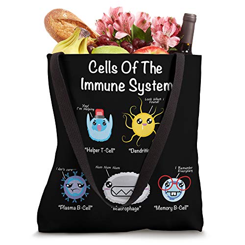 Immune System Cells Biology Gifts Science Humor Immunologist Tote Bag