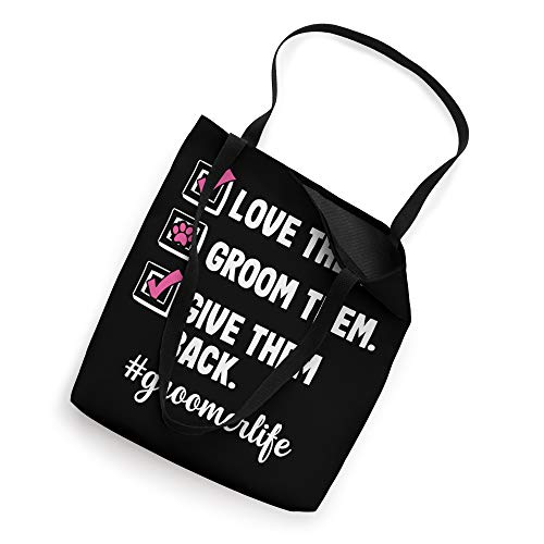 Funny Love Them Dog Groomer Pet Grooming Puppy Care Gift Tote Bag