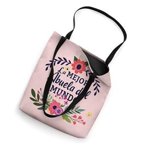 La Mejor Abuela del Mundo Best Gift for Abuela Grandma Tote Bag