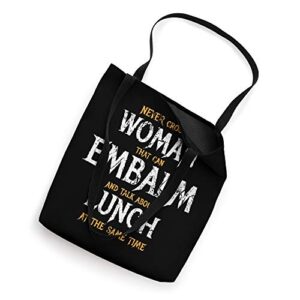 Mortuary Science Mortician for Women Funeral Director Tote Bag