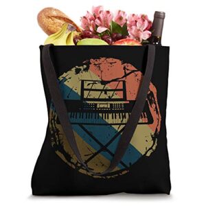 Music Musician Pianist Vintage Keyboard Player Piano Tote Bag