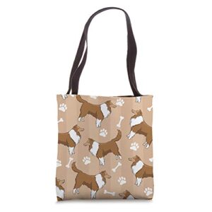 cute shetland sheepdog sheltie dog lover gift women girl tote bag