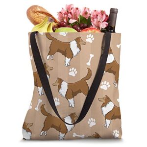 Cute Shetland Sheepdog Sheltie Dog Lover Gift Women Girl Tote Bag