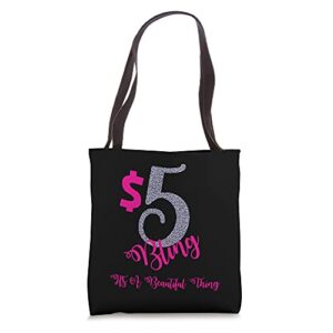 $5 bling jewelry accessory supplies consultant live stream tote bag