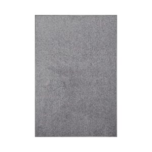 furnish my place grey 3′ x 5′ solid color rug made in usa