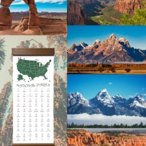 US National Park Checklist Map - 63 National Park Check Off List - National Park Checklist Poster - USA National Parks Gift - National Park Scratch Off (USA)