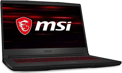 MSI GF65 Thin 10UE Gaming Laptop: 15.6" 144hz IPS-Level Screen, Intel 10th Gen i5-10500H, NVIDIA GeForce RTX3060, 512GB SSD, 8GB Memory, Black