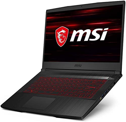 MSI GF65 Thin 10UE Gaming Laptop: 15.6" 144hz IPS-Level Screen, Intel 10th Gen i5-10500H, NVIDIA GeForce RTX3060, 512GB SSD, 8GB Memory, Black