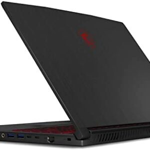 MSI GF65 Thin 10UE Gaming Laptop: 15.6" 144hz IPS-Level Screen, Intel 10th Gen i5-10500H, NVIDIA GeForce RTX3060, 512GB SSD, 8GB Memory, Black